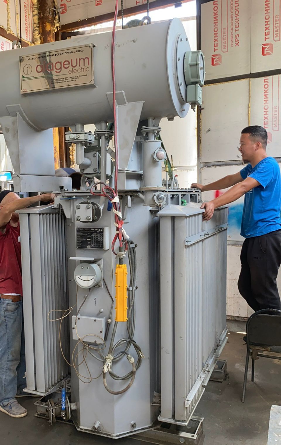 Монтаж силового трансформатора